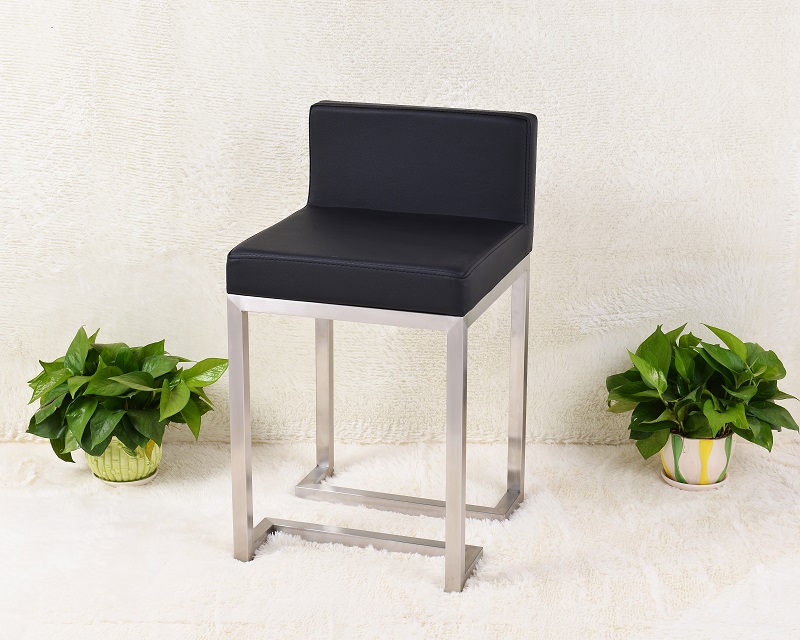 High End Shop Furniture Aluminum Low Bar Stool Luxury Jewelry Shop Chairs And Table Bar Chairs