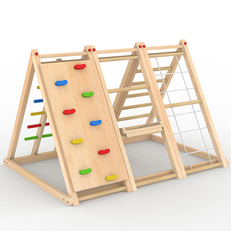 Winning Triangle With Ramp Pikler Triangle Climber Ladder Activity Gym Toddler Furniture Wood Play Gym Pikler Triangle