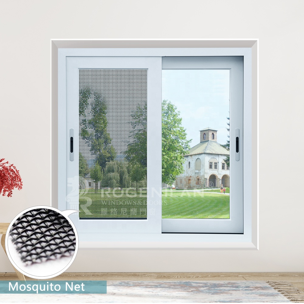 Customized kenya aluminum frame sliding window with mosquito screen