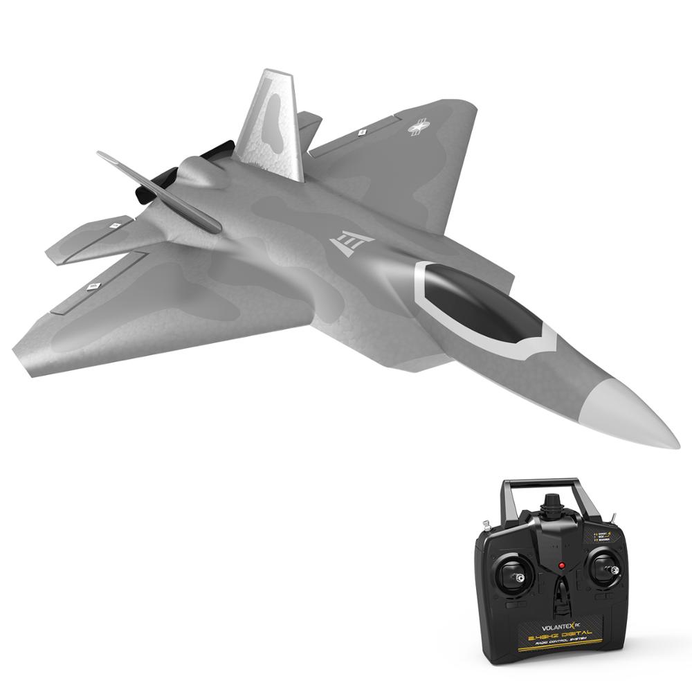 Volantex 2,4 ГГц 4-канальный RTF F22 с гироскопом, один ключ, игрушки для радиоуправления, радиоуправляемый самолет для начинающих