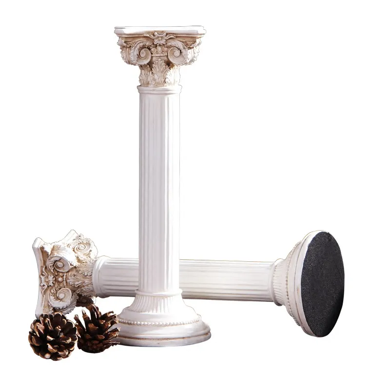 Resin table top decoration roman pillar small roman vintage column