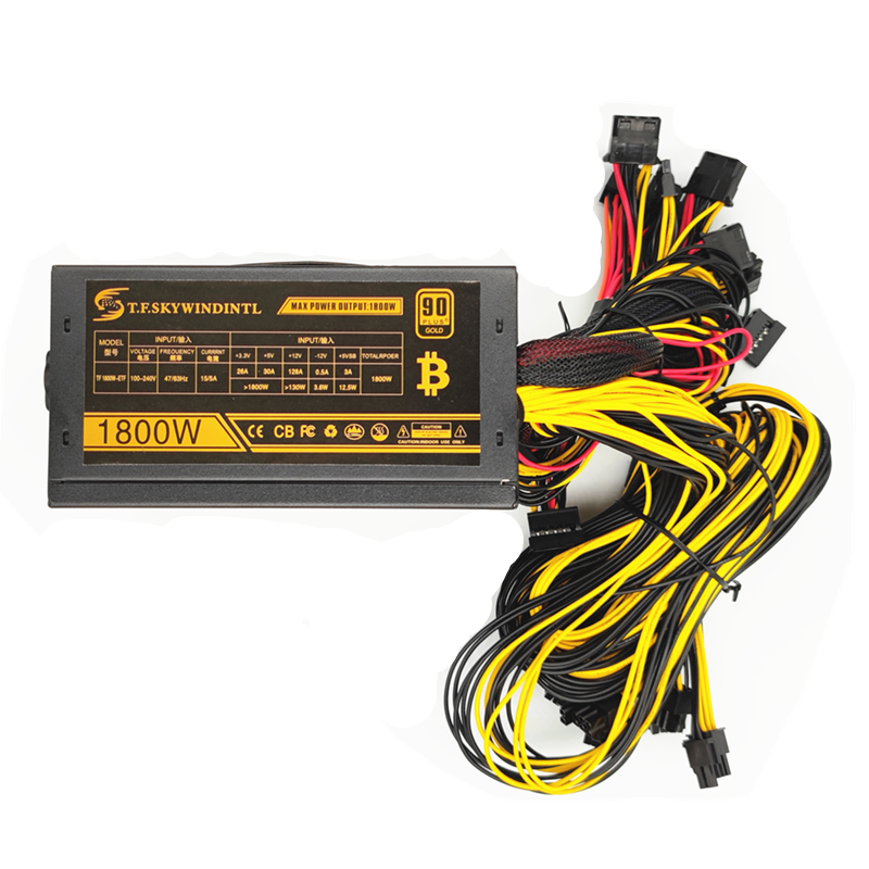 Factory Price 1800W 2000w 2400WATT 2600 2800 power supply psu mining power supplies support 8cards High power rate