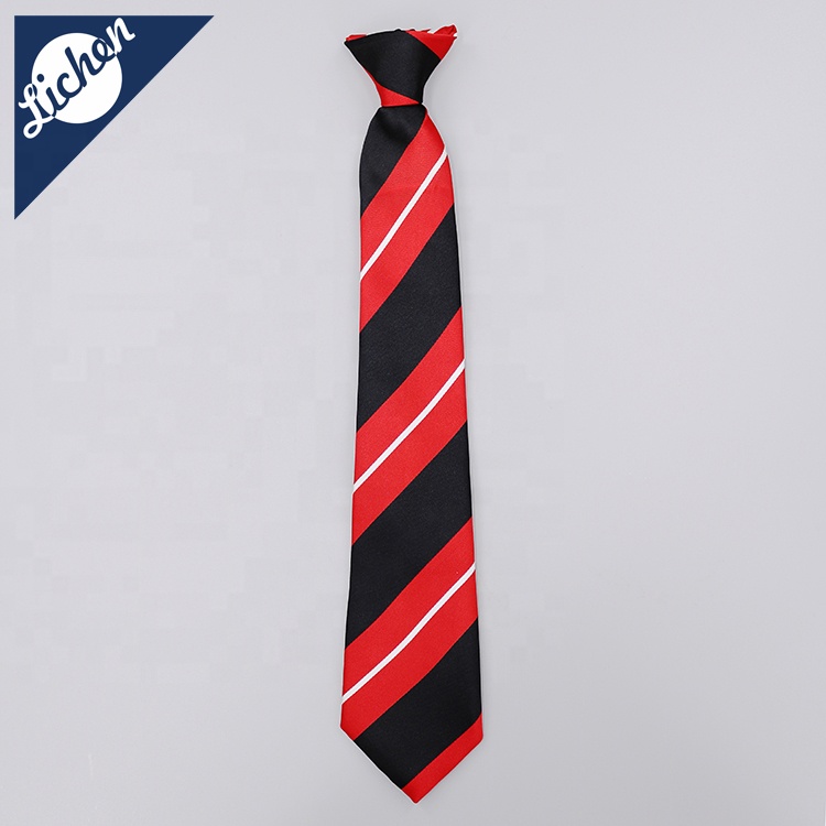You school you glass custom design and colors group clip on necktie by polyester woven fabric