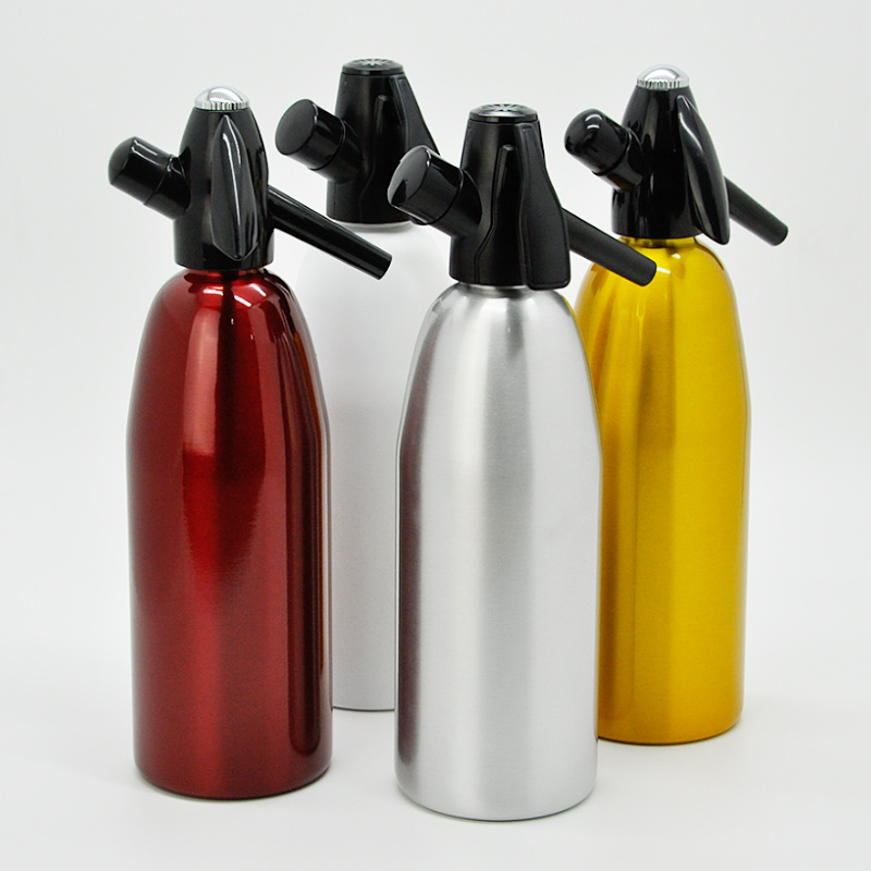 1L Home Soda Water Siphon Aluminium Soda Sparkling Water Maker Fizzy Soda Machine