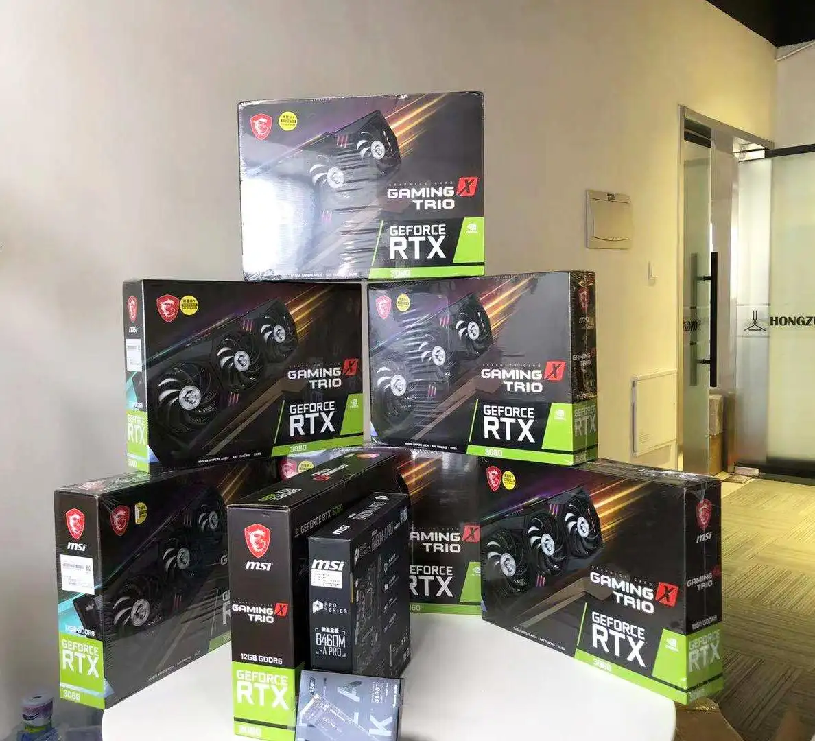 В наличии, совершенно Новая графическая карта MSI RTX 3060 Gaming X TRIO 50MH GPU 3060 для майнинга