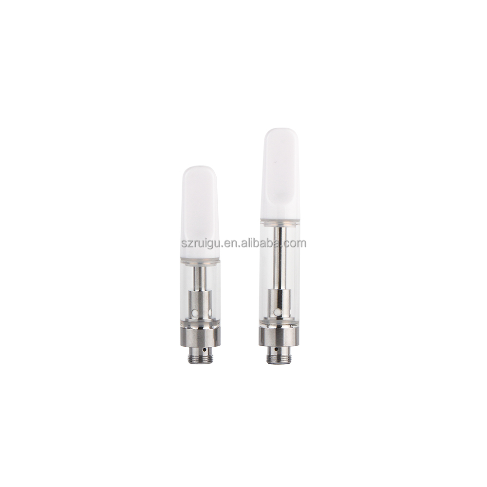 HiTaste 510 CBD Vape Atomizer Vaporizer Cartridge Empty 0.5ml 1ml Glass EGO Oil Cartridge without Leak Custom Packaging