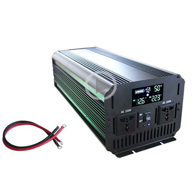 6000W color led display ups power supply pure sine inverter dual socket ce certified oem inverter