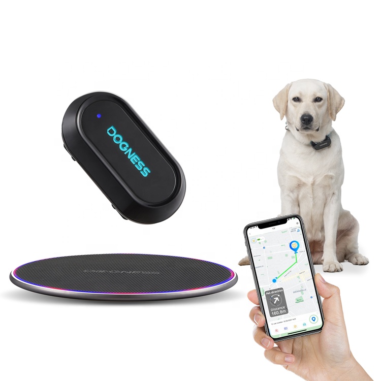 Беспроводная зарядка Dogness с защитой от потери, 4g, миниатюрное местоположение домашних животных на большие расстояния, Wi-Fi, водонепроницаемый трекер, gps, умная собака с sim-картой