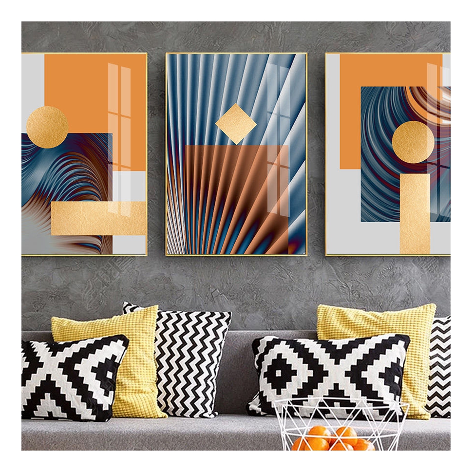 Textured colorful decorative frame painting 3D picture frame living room painting