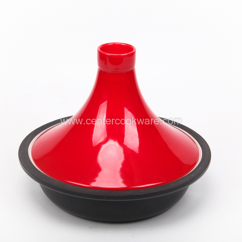 Эмалированная чугунная посуда Tagine с керамической крышкой