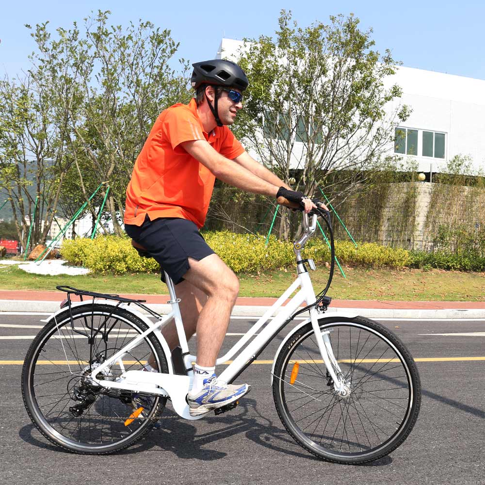 Городской Электрический велосипед 28 дюймов 7 скоростей 36 В ebike Для Взрослых