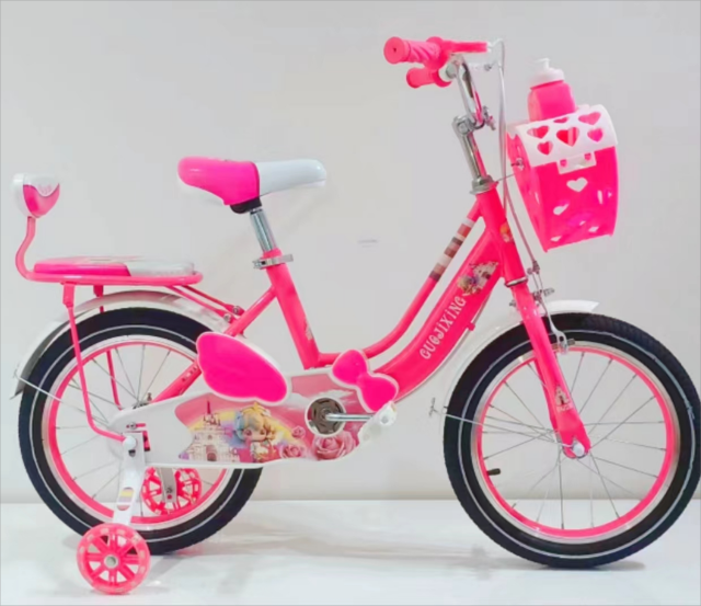 Women's and Children's High Carbon Steel Bicycle with Beautiful Design Seat Back Plastic Basket Ordinary Pedal Type