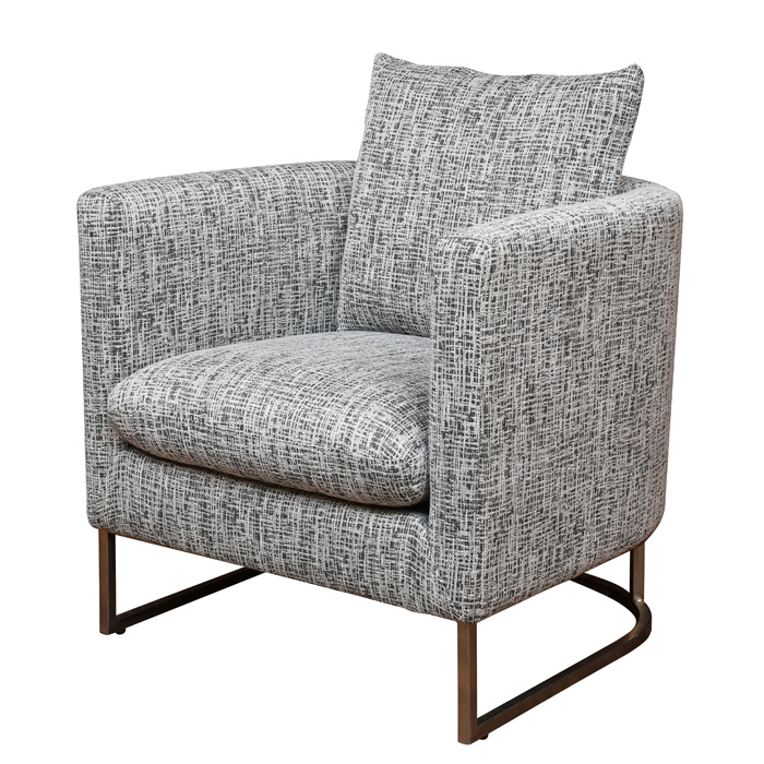 Metal Fabric Chairs Stainless Steel Occasional Chair Frame Lounge Chairs Modern Leisure For Living Room