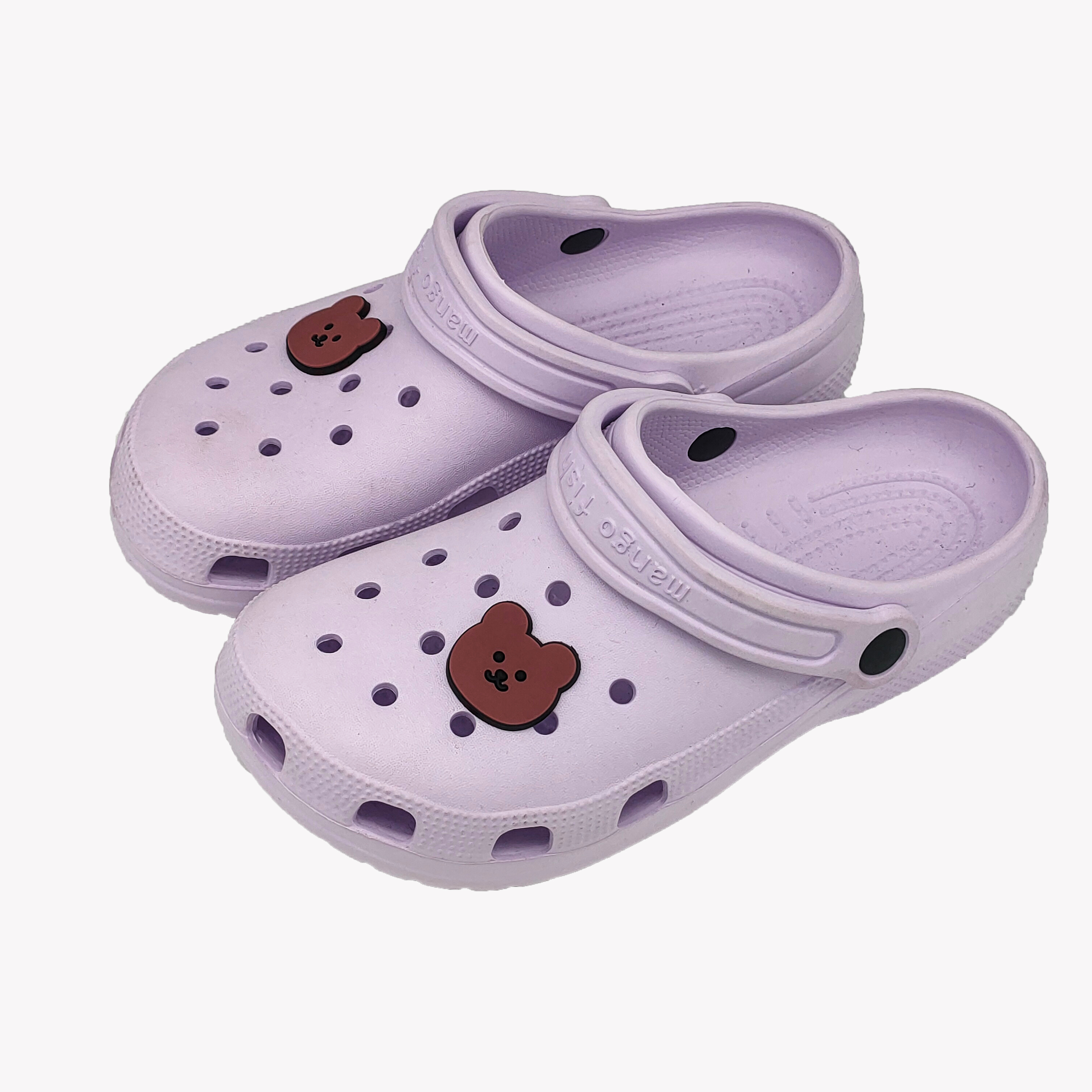 2021 Fashion Platform Purple EVA Slippers Ladies Lightweight Unisex Bear Garden Slippers