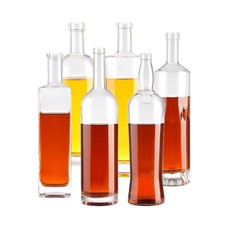 Empty Glass Bottle 100ml 200ml 250ml 500ml Liquor Whisky Vodka Kombucha Flat Flask Bottle for Cold Brew Iced Coffee