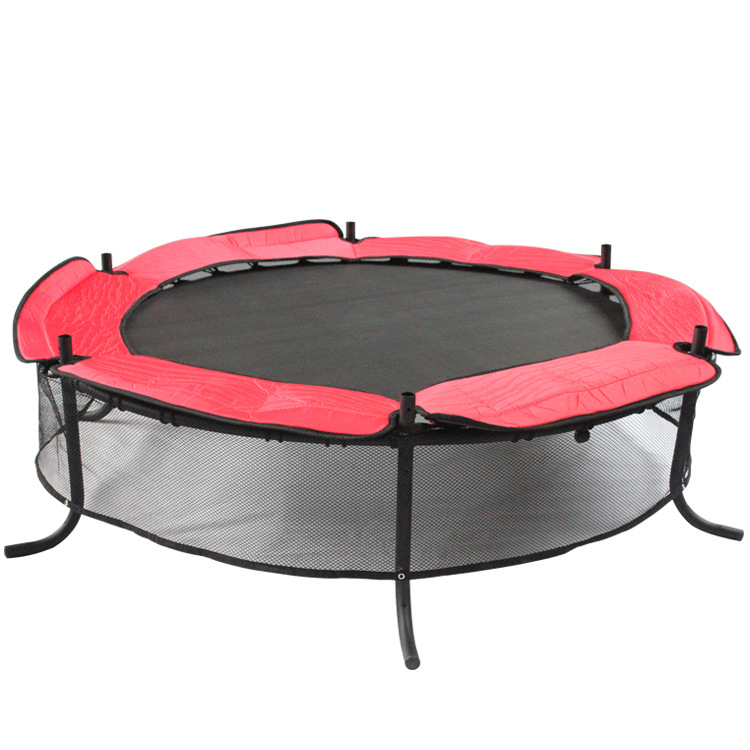Manufacturers Jumping Bed Trampoline With Safety Net Bungee Double Protection With Zipper And Buckle Cheap Trampoline Outdoor