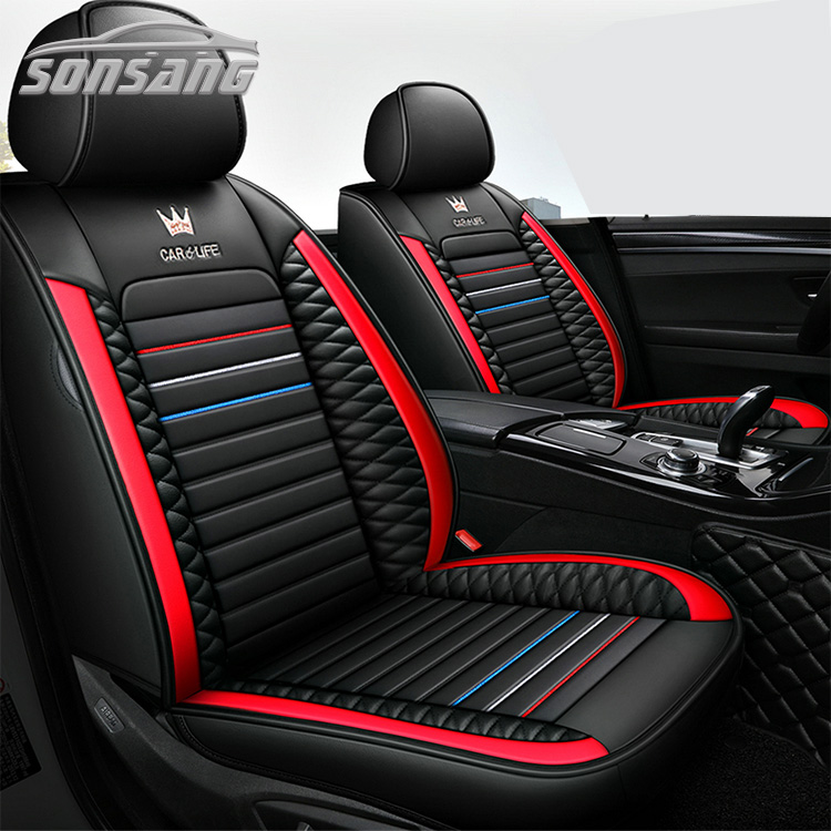 Роскошные дизайнерские кожаные чехлы для автомобильных сидений SONSANG