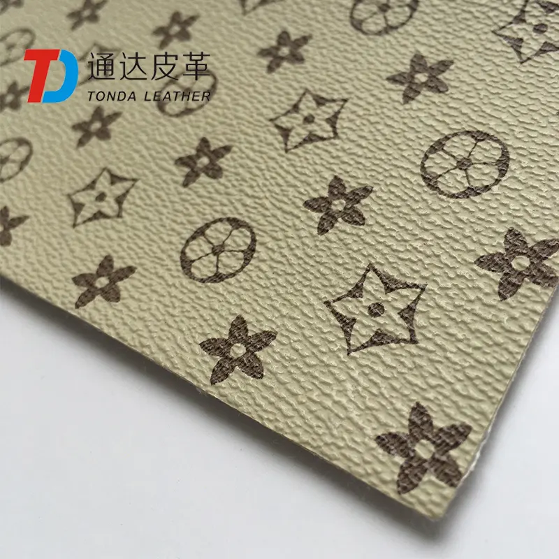 Tonda Leather Variegated Printed PVC Artificial Leather 0.8mm