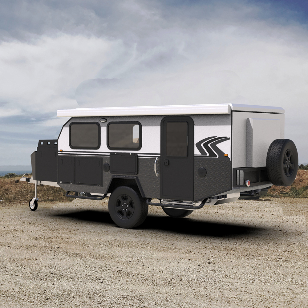 Лучший гибрид rv hy17 караван Австралийский Стандартный внедорожный Гибридный кемпер, прицеп caravan