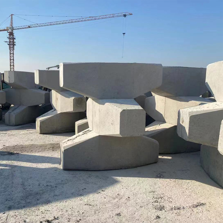 Прессованные железобетонные формы Tetrapod для пляжа