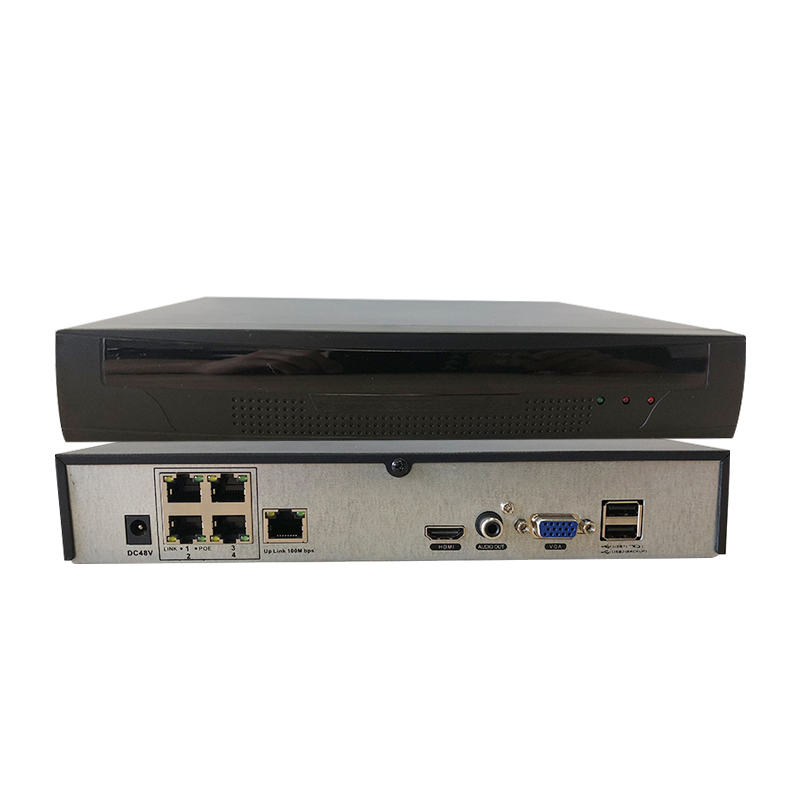 4 канальный Full HD POE NVR 5MP Запись в реальном времени ONVIF сетевой видеорегистратор