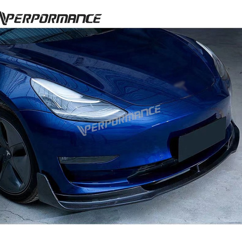 Карбоновый комплект для tes al Model 3, карбоновая передняя губа для моделирования 3, карбоновая передняя губа V design 2017 +