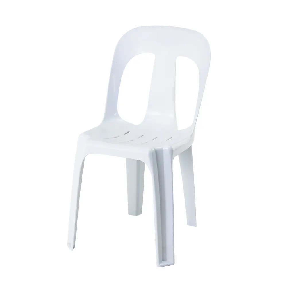 cheap french monoblock white plastic stacking used bistro chair