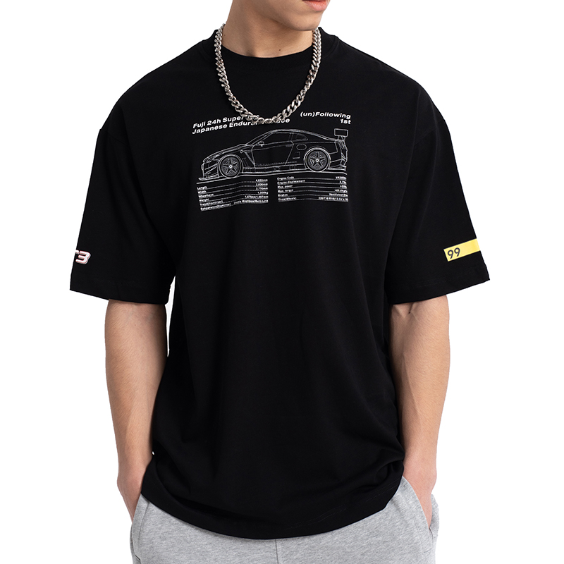 Men's Cotton Novationshirt Heavyweight T-shirt Simple T-shirt OEM 210gsm