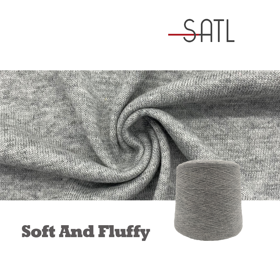 Fashion Popular 60%Cotton 40%Acrylic Fluffy 2/16s Bulky Knitting Yarn