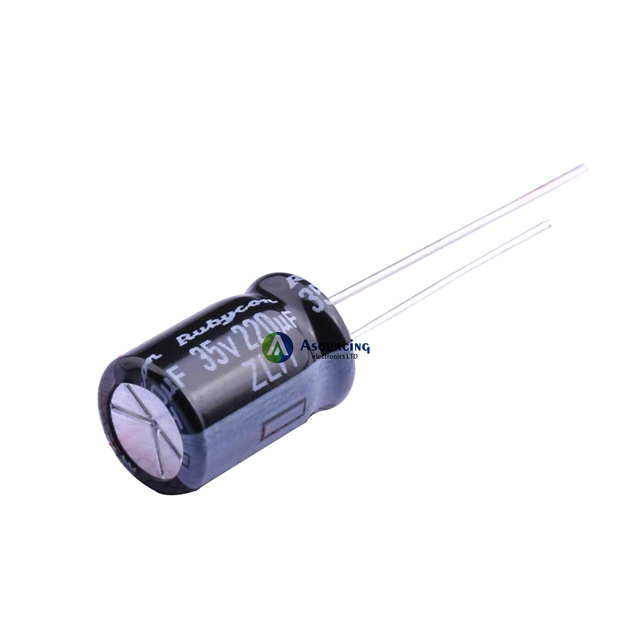 Asourcing 35v 220uf high temperature capacitor rubycon 35ZLH220MEFC8X11.5 8x11.5mm leaded capasitores