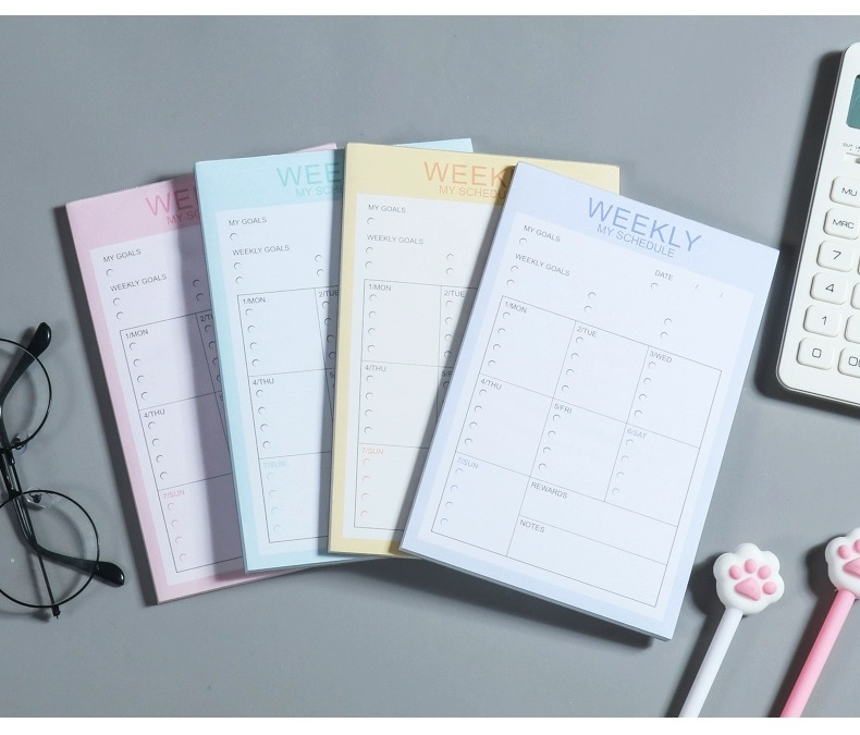 А5 А6 бумажный блокнот на заказ Белый Настольный календарь Memopad оптовая торговля Липкие заметки