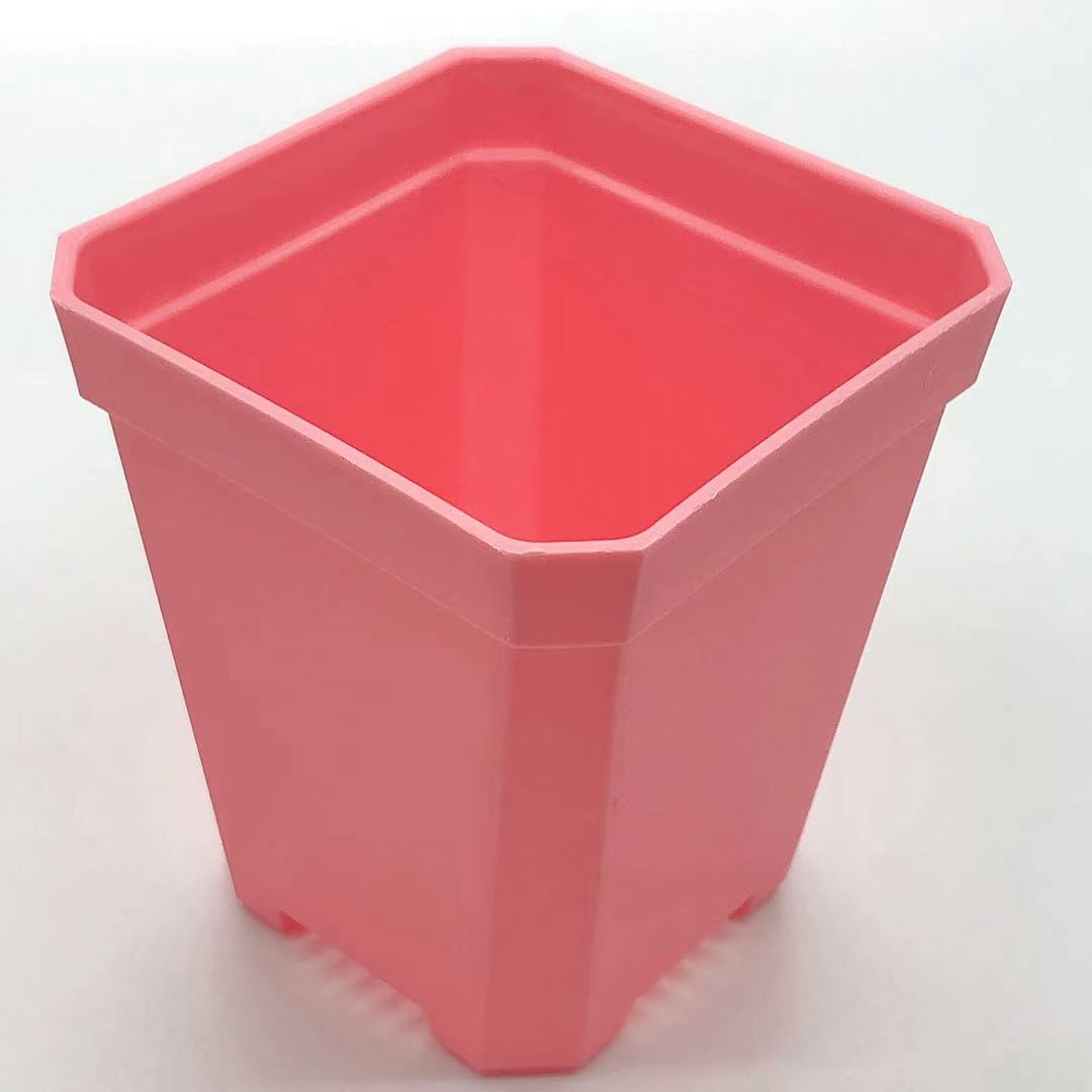 ABS self watering transparent vertical plastic flower pot