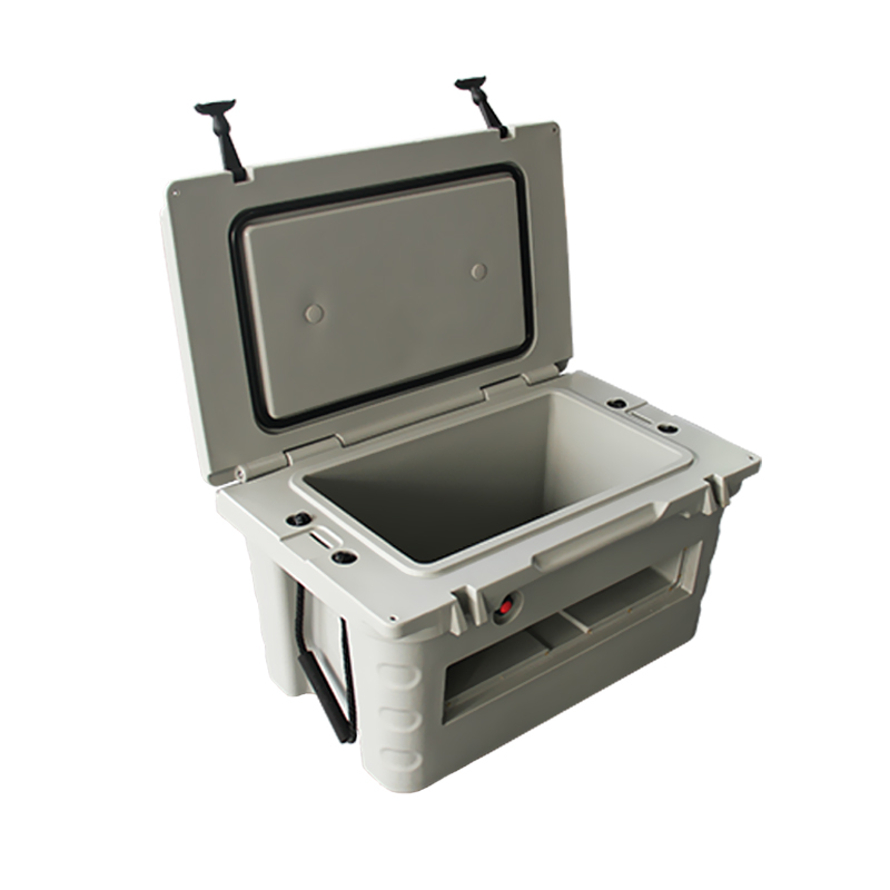 Plastic 45QT rotomolded ice bucket box keep cooling hard cooler box