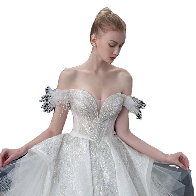 MKMN Luxury A-line Plus Size Wedding Dresses For Bride Gown
