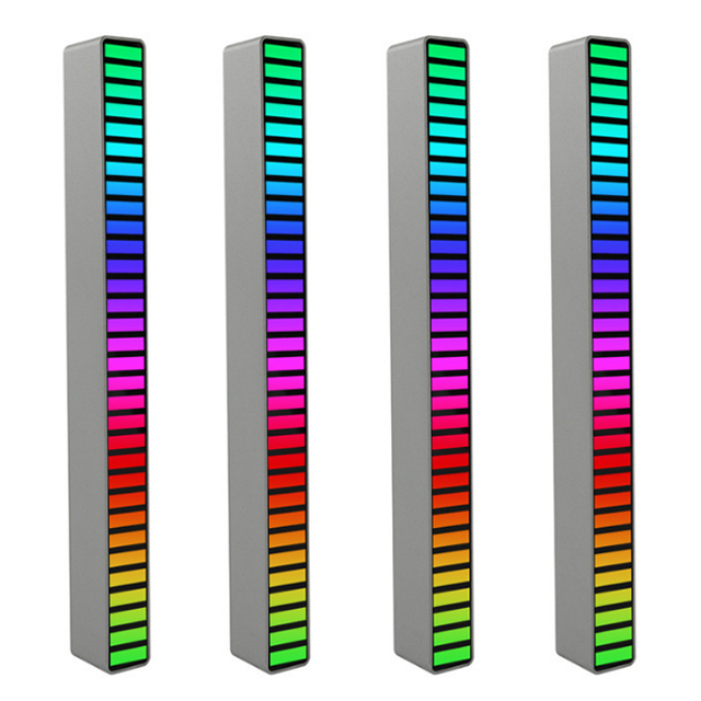 Hot selling trendy car voice control rhythm music light smart RGB music voice control level light pickup light