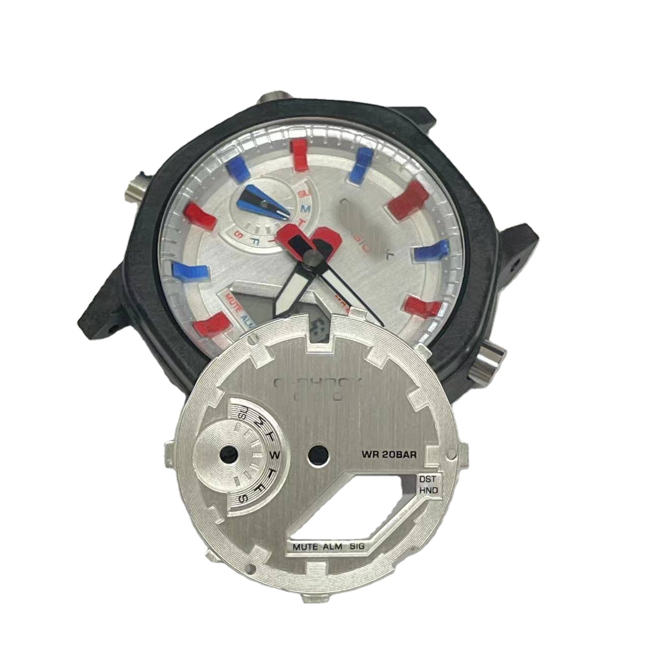 Комплект часов ga2100 GA2110 Casi из дуба, циферблат, оптовая продажа, заводские запчасти для часов, высококачественные моды, вафельная сетка, солнцезащитные