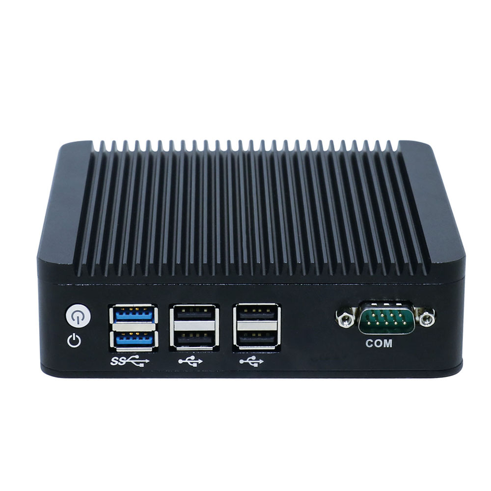 IWILL dual lan nano pc intel celeron N3160 четырехъядерный мини-компьютер без вентилятора с 6 USB и 2HD