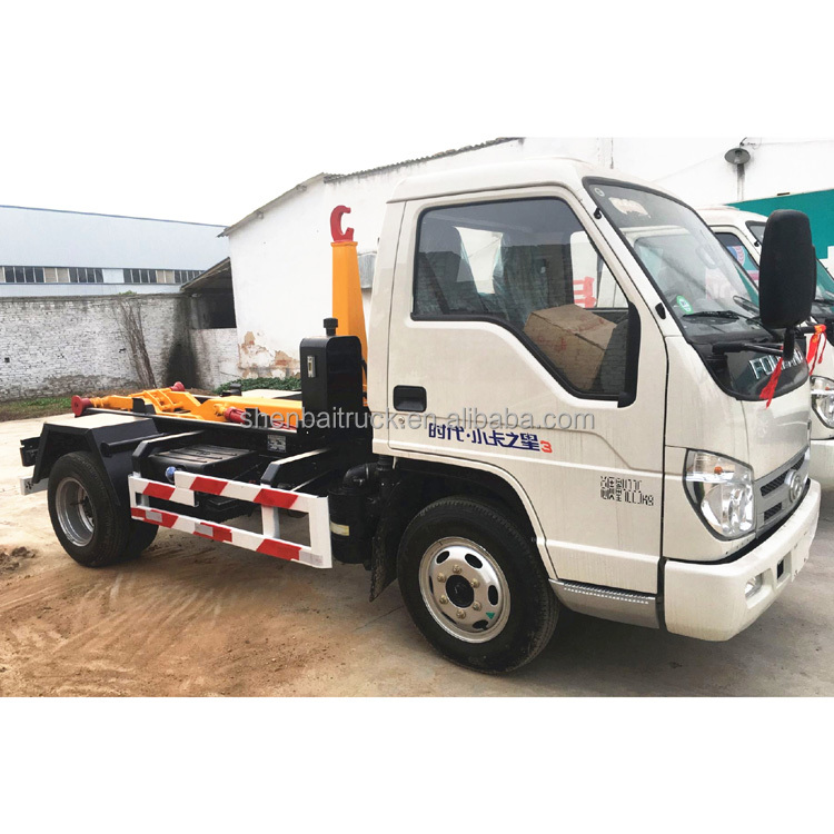 Forland Mini 6CBM Municipal Sanitation Removable Container Roll Off Hook Arm Lift Garbage Trucks
