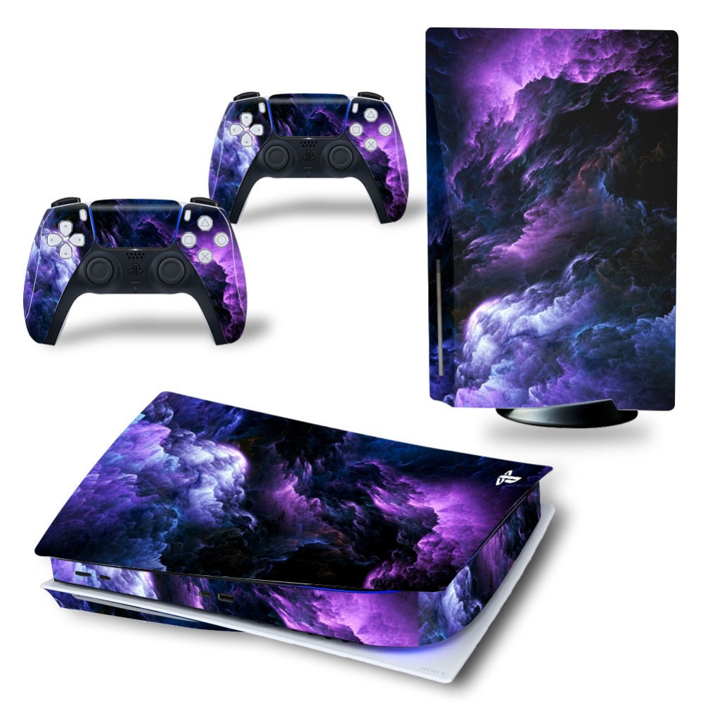 Виниловая наклейка с рисунком облаков для PS5 Disk, наклейка для PS5 контроллера, Виниловая наклейка для Sony Playstation 5 Game ps5 Skin Vinyl