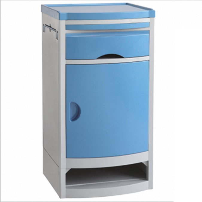 Hot selling Medical Cabinet Hospital Bed Table With Drawer Mobile Hospital Beside Cabinet Patients Room bedside Locker