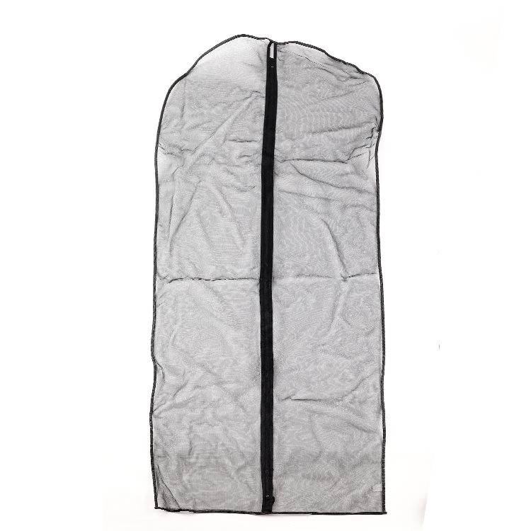 Custom logo zippered mesh bag suit dust bag garment bag