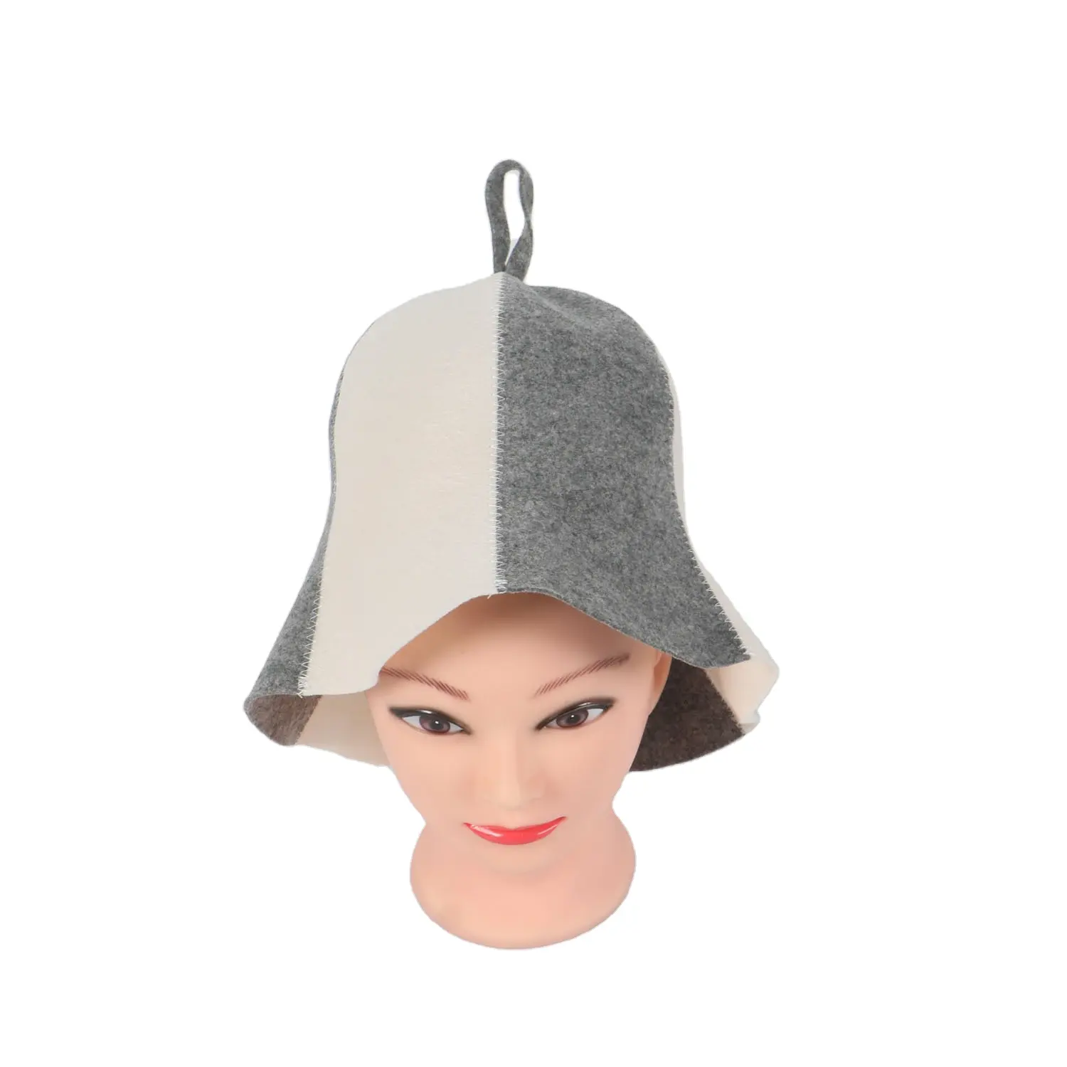 Custom handcraft manufacturer high quality felt sauna hats for bath