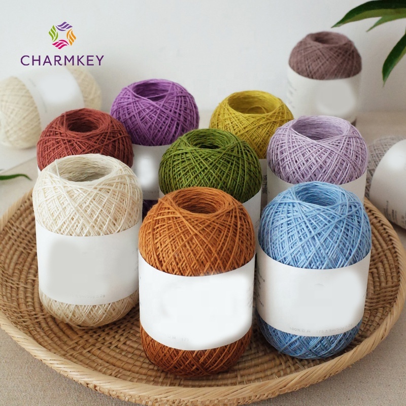 wholesale 100% linen yarn yarn dyed linen yarn for knitting crochet summer
