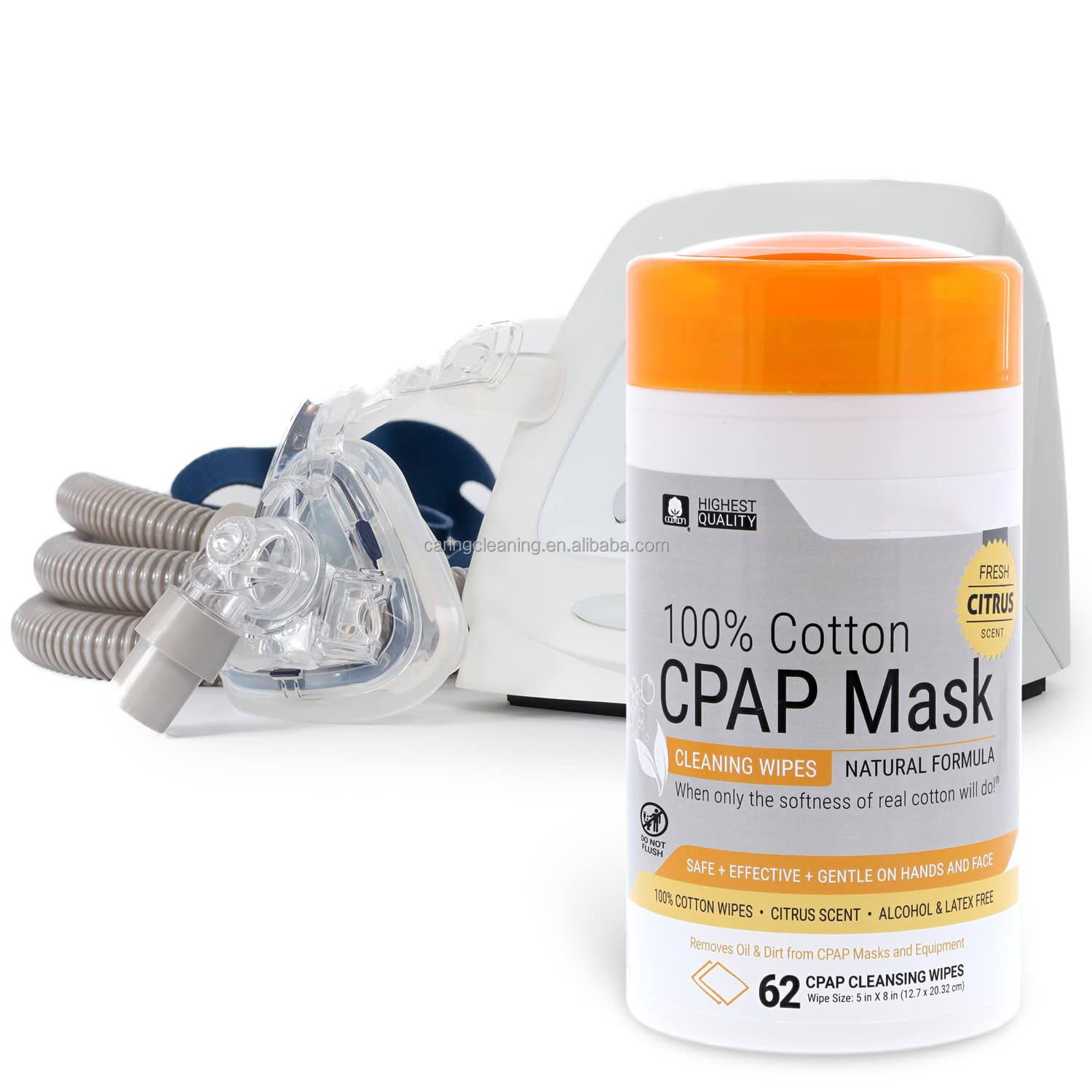 Private label Medical Mask cleaner CPAP mask cleaning wipes in canister