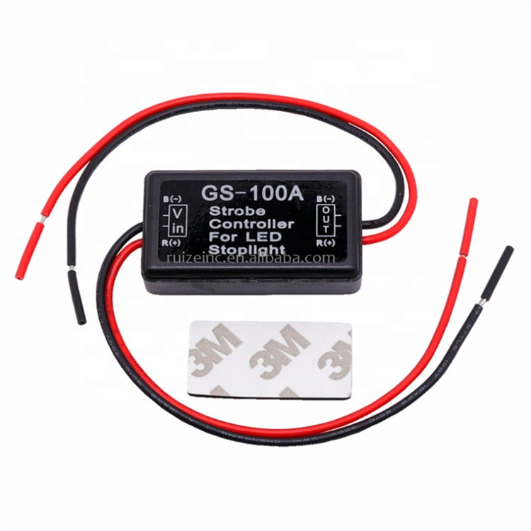 Новый GS-100A строба вспышки Контроллер мигалка 12-24V для LED вспыхивающая задний тормоз световые лампы автомобильные аксессуары
