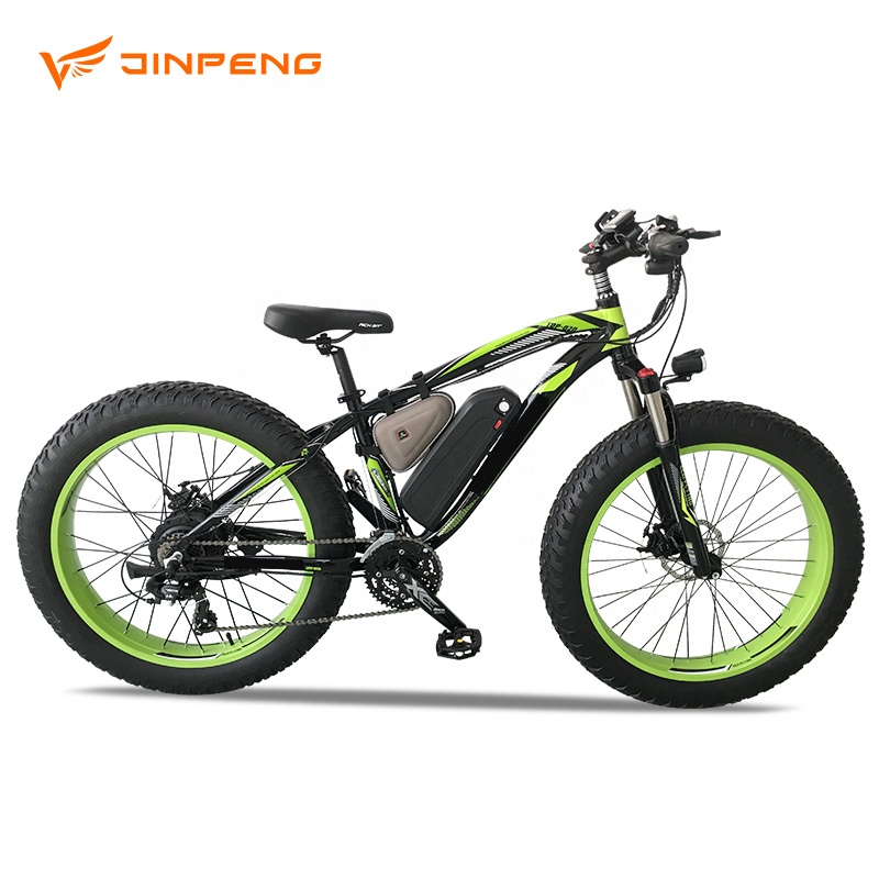 Бренд JINPENG TOP-012, электрический велосипед с толстыми шинами для езды по снегу, пляжу, дорожный велосипед для взрослых, Лидер продаж, горный электровелосипед, 21 скорость, дисковый тормоз