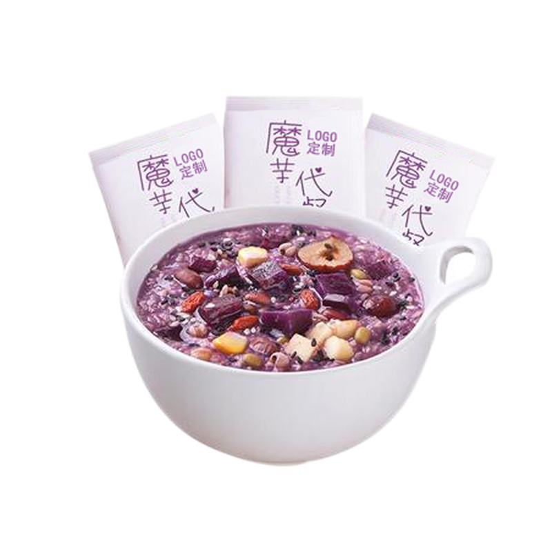Пурпурные пакеты для картофеля Konjac Congee, сменный продукт для приготовления пищи на завтрак, 25 г