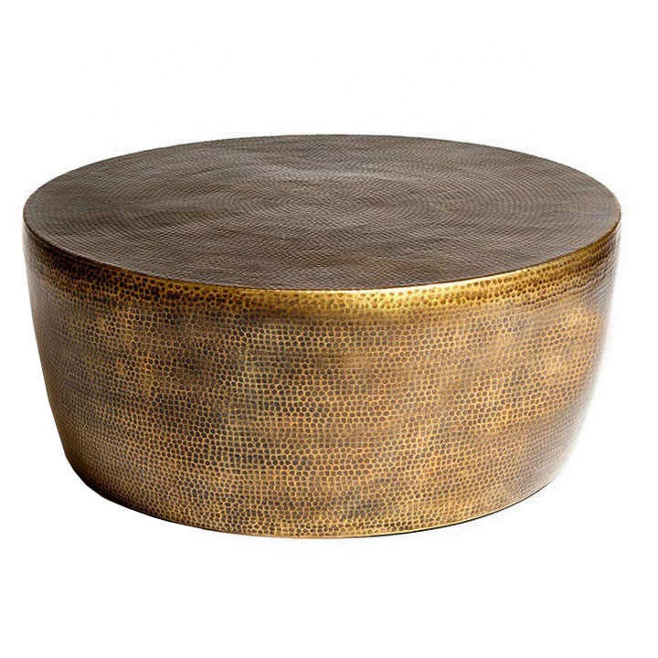 Classic Brass Designer Centre Table with Antique Finish - Stylish Metal Coffee Table for Furniture Use