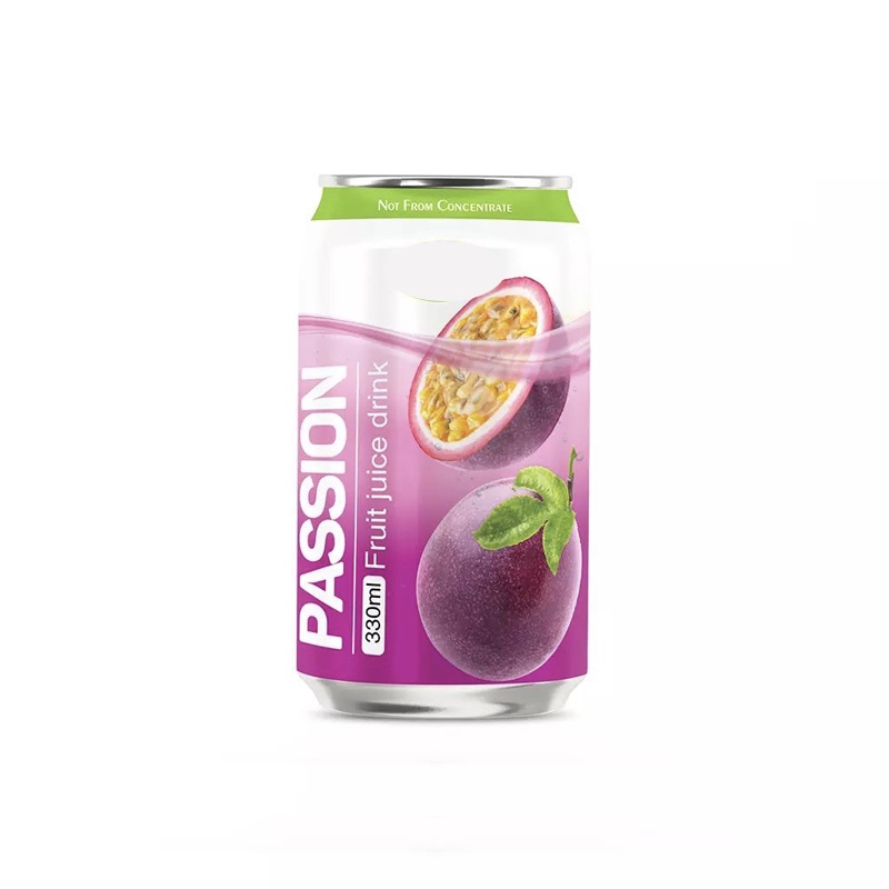 Fruit Flavor Instant Soft Drink 330ml Passion juice Aluminum Can