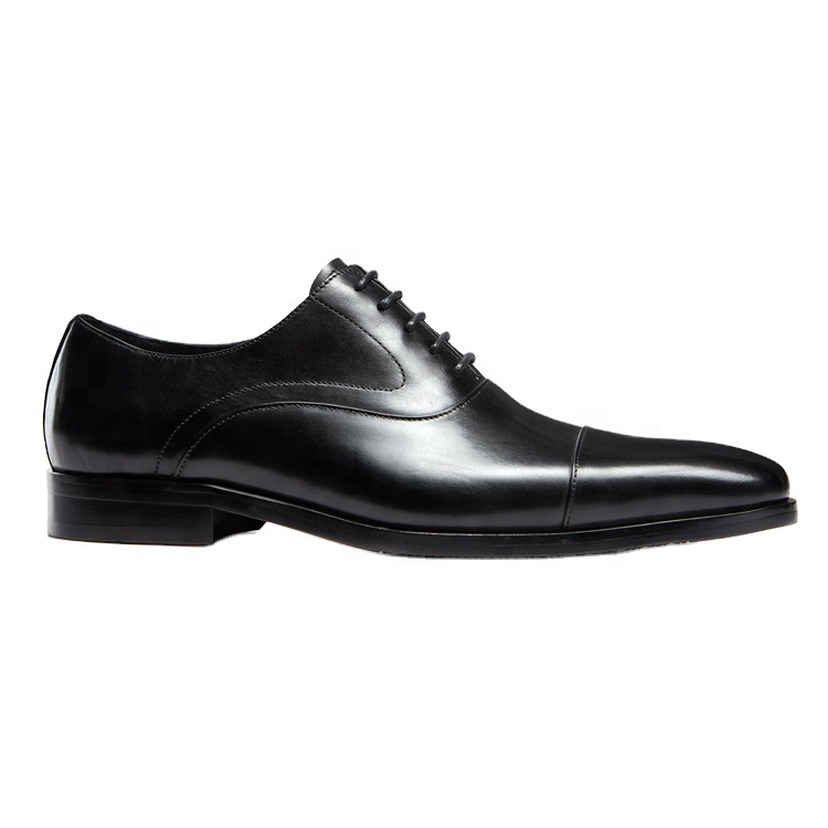 Men's genuine leather rubber sole dress shoes latest style design manufacturer